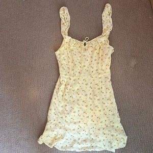 American Eagle yellow floral sundress